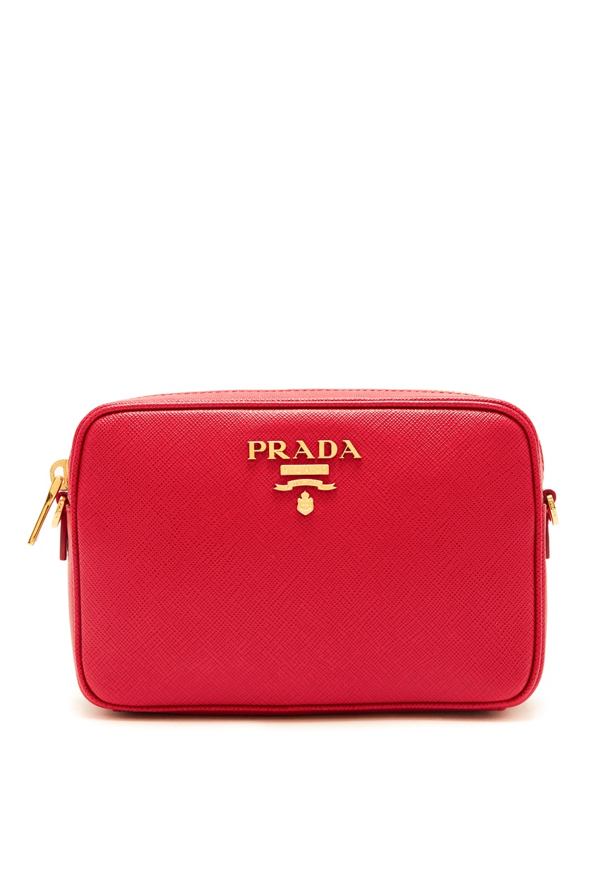 фото Красная сумка-кроссбоди Prada