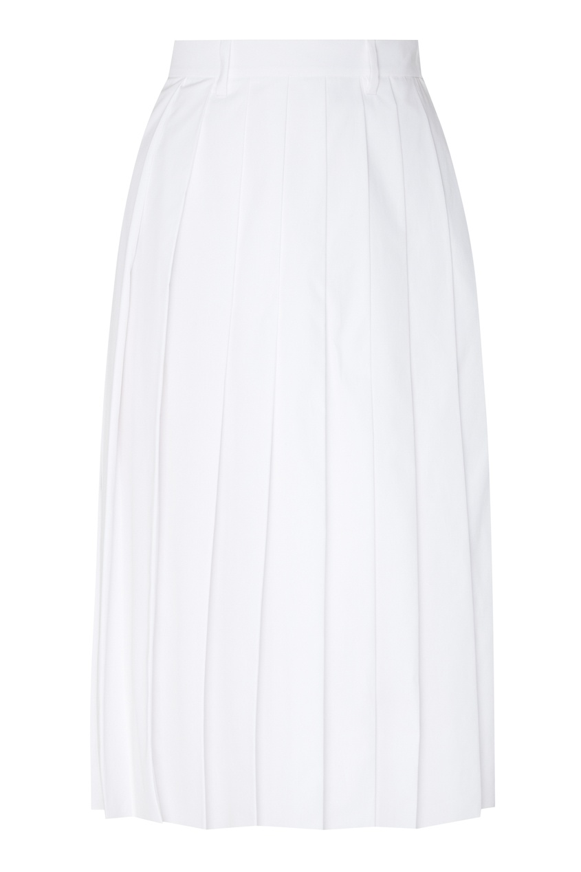 фото Белая юбка со складками Prada
