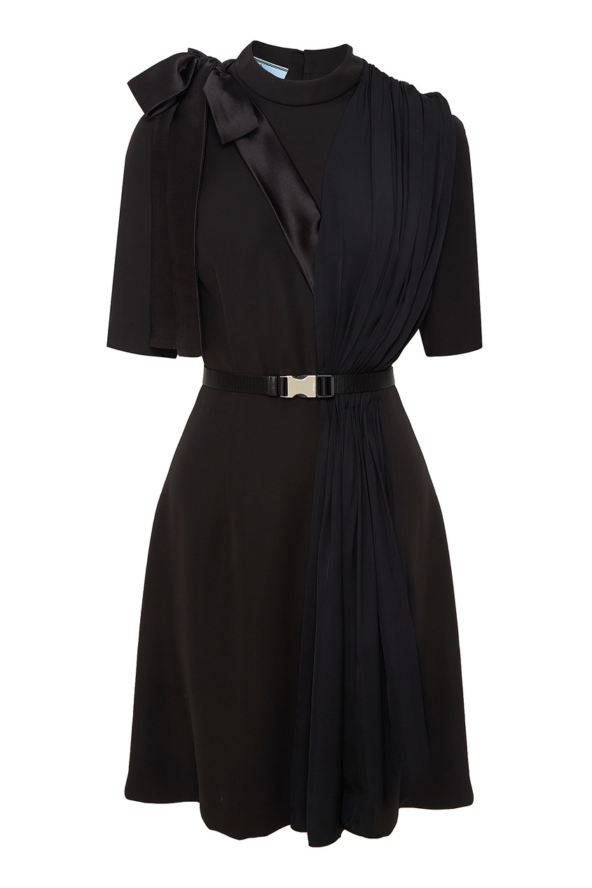фото Черное платье со складками Prada