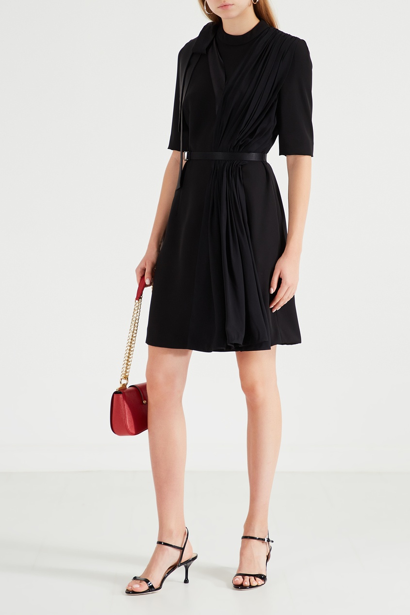 фото Черное платье со складками Prada