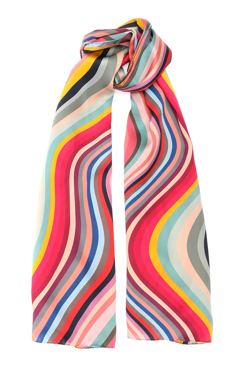 

Шелковый шарф с узором, Multicolor