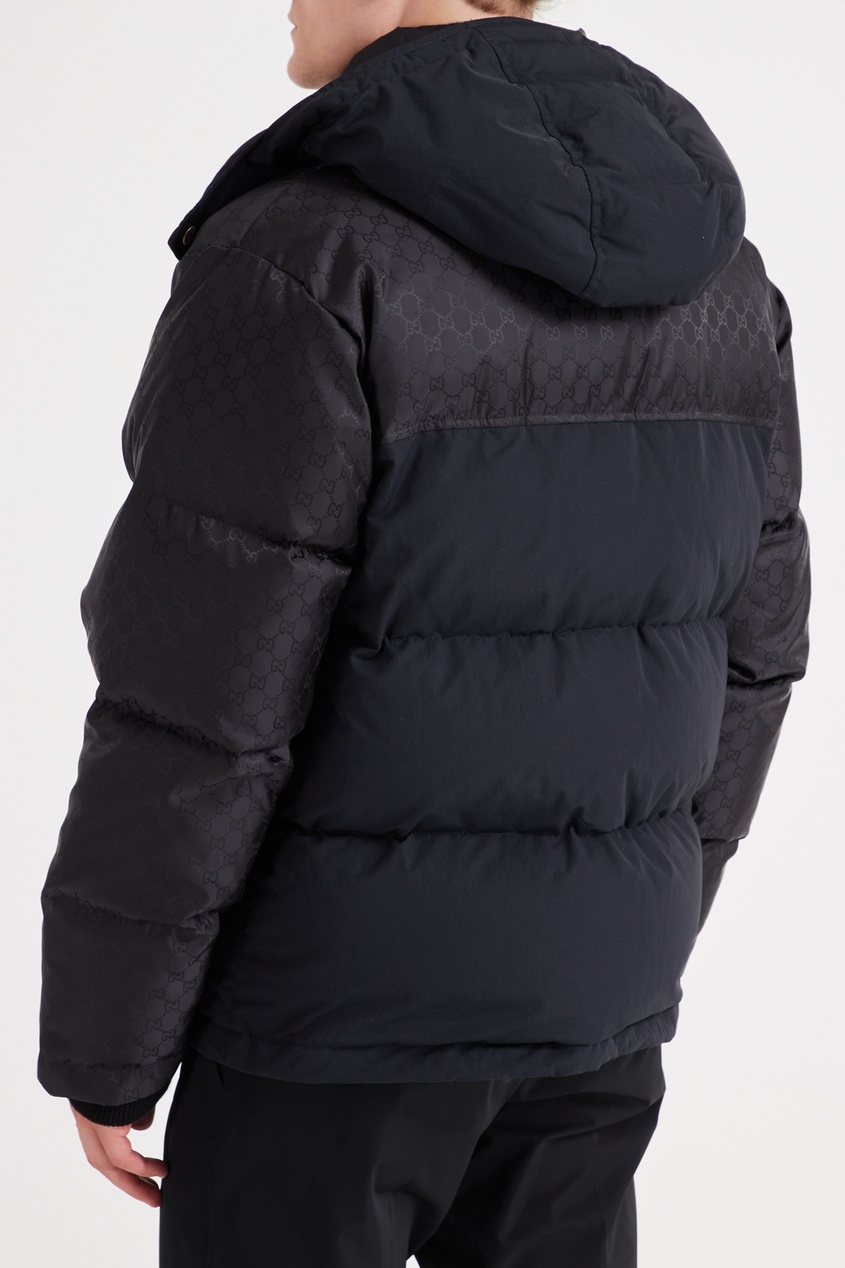 фото Черная куртка с монограммой GG Gucci man