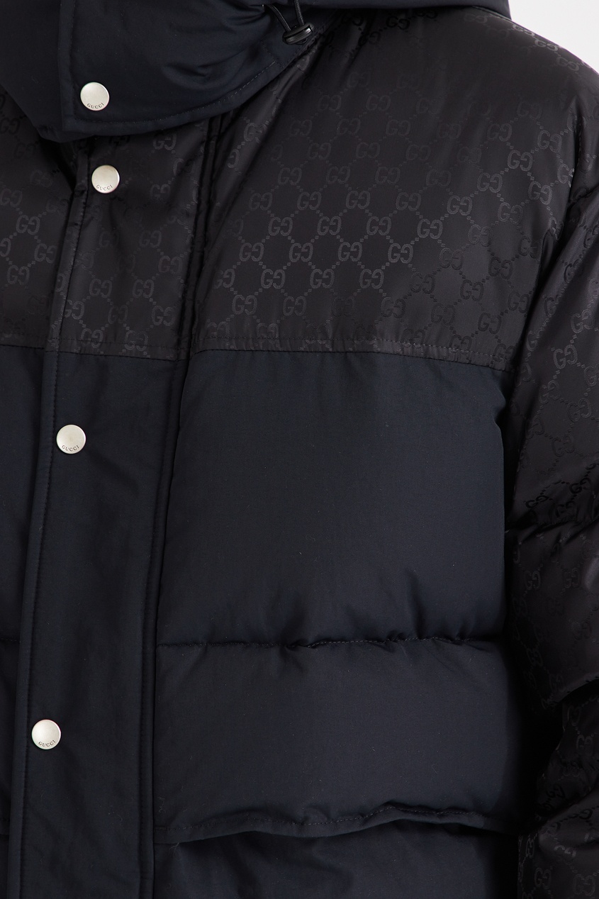 фото Черная куртка с монограммой GG Gucci man