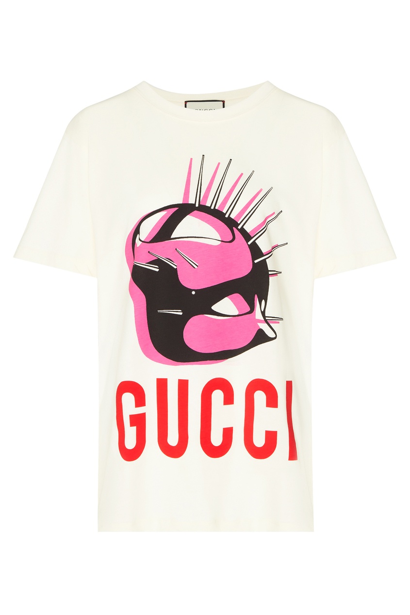 фото Хлопковая футболка Gucci Manifesto