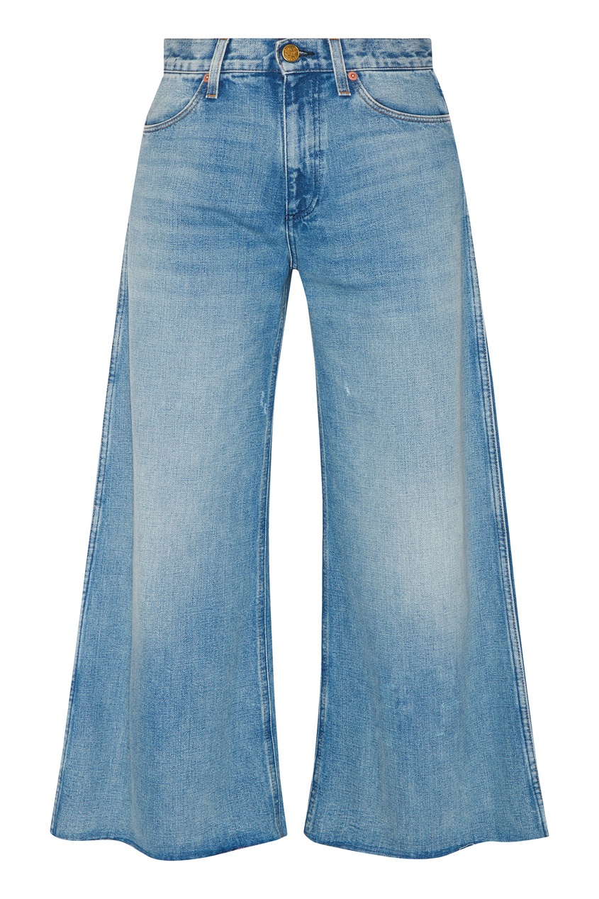 фото Голубые джинсы со вставками Gucci