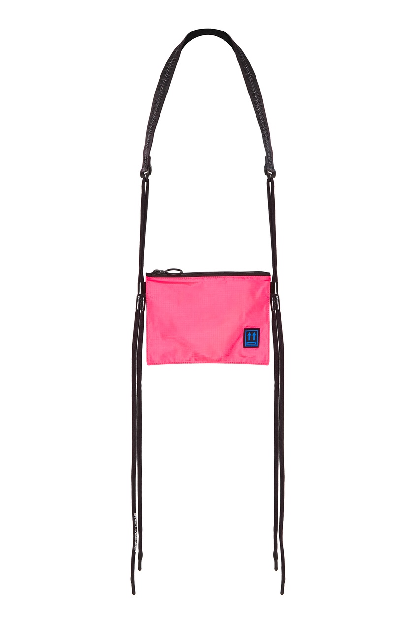 фото Розовая сумка-кошелек off-white