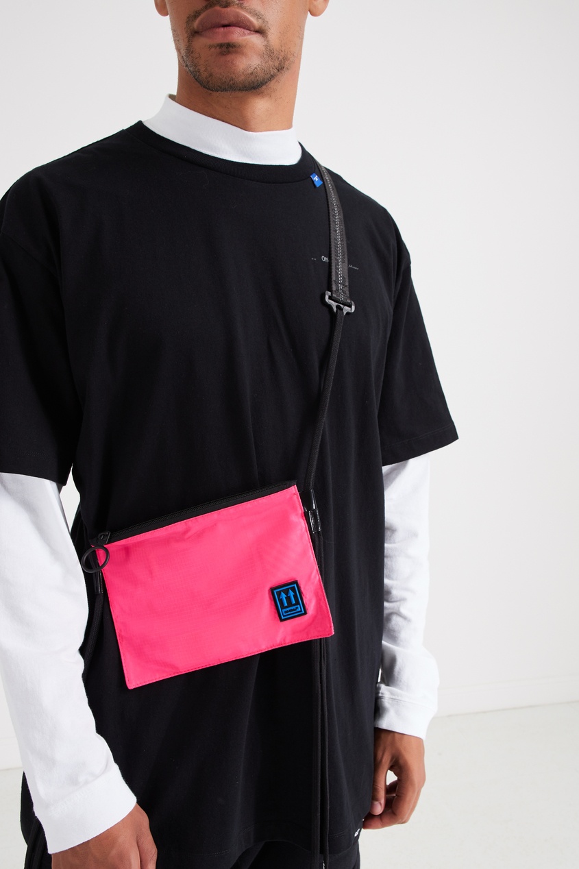 фото Розовая сумка-кошелек Off-white