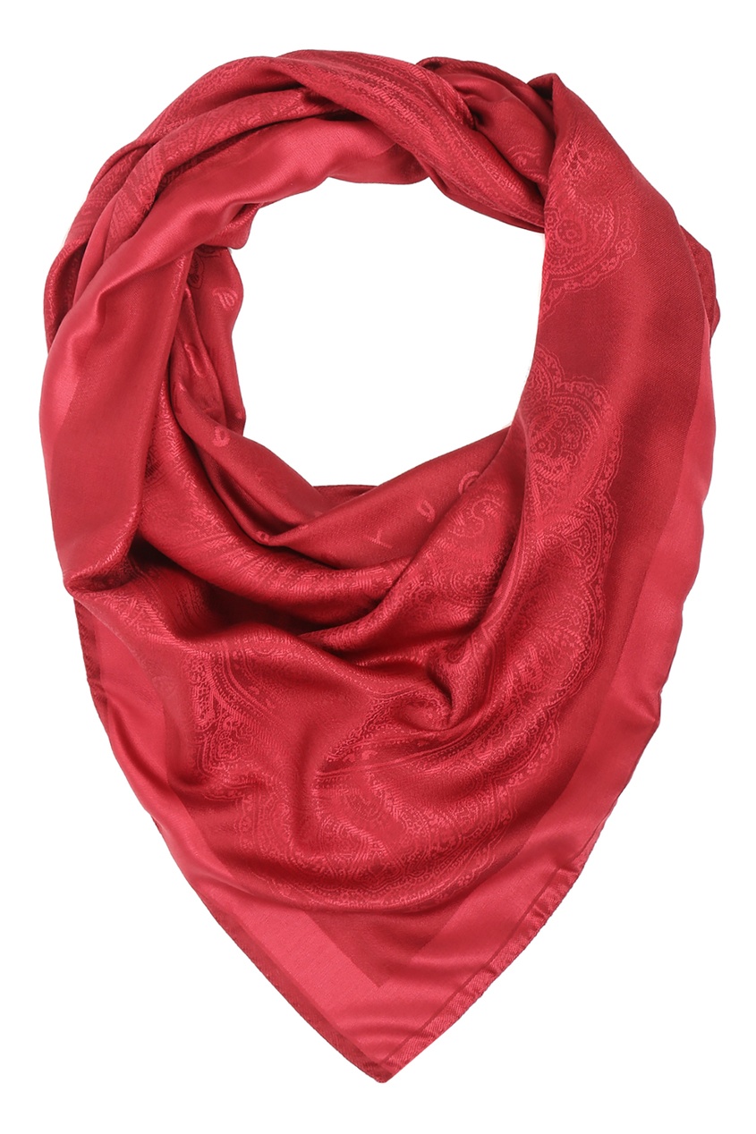 фото Красный платок с узором пейсли Etro