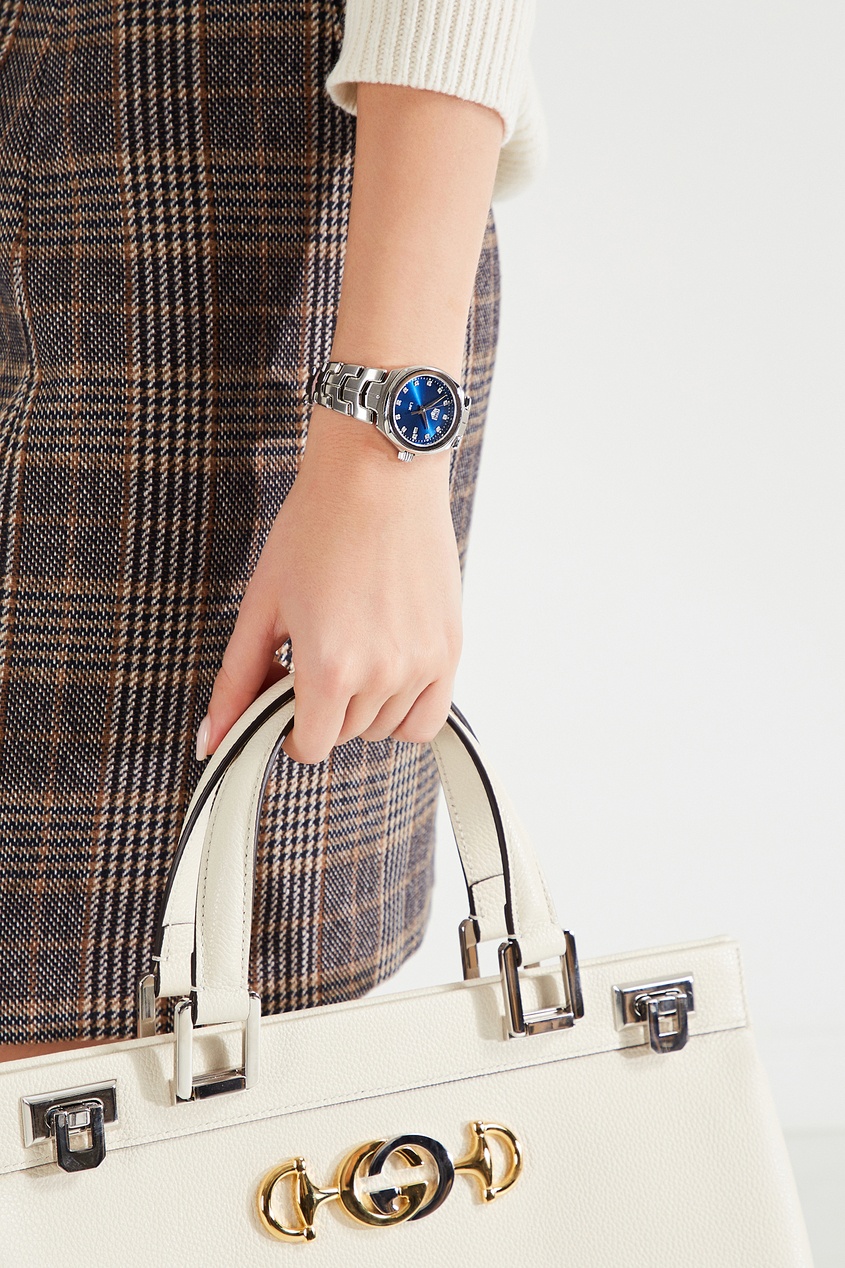 фото LINK Кварцевые женские часы с синим циферблатом Tag heuer