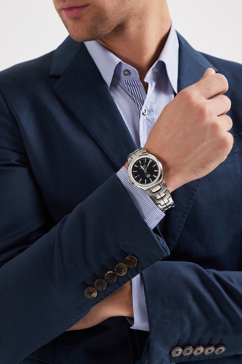 фото Link calibre 5 автоматические мужские часы с черным циферблатом tag heuer