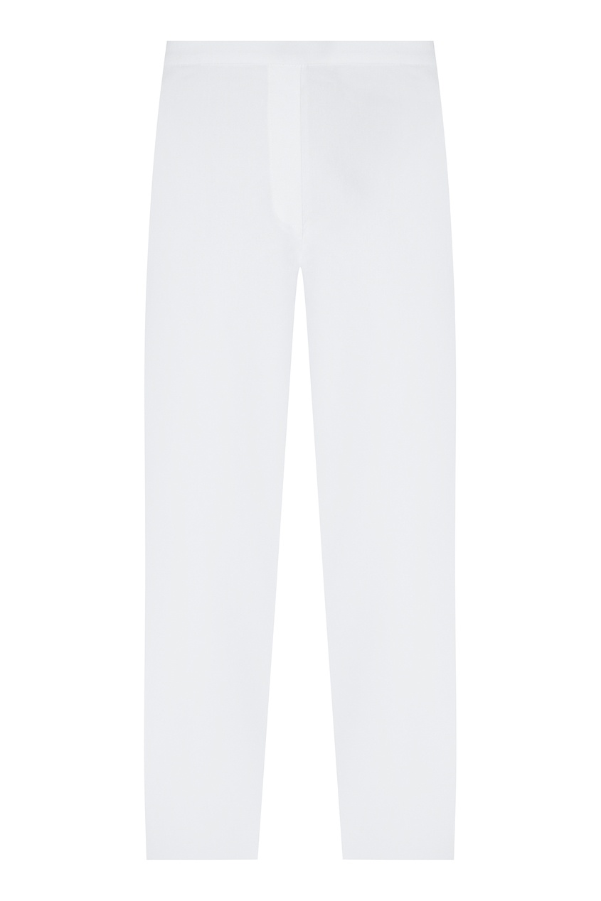 фото Льняные брюки молочно-белого цвета st. john