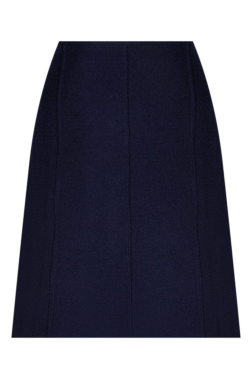 фото Синяя юбка с рельефными швами st. john