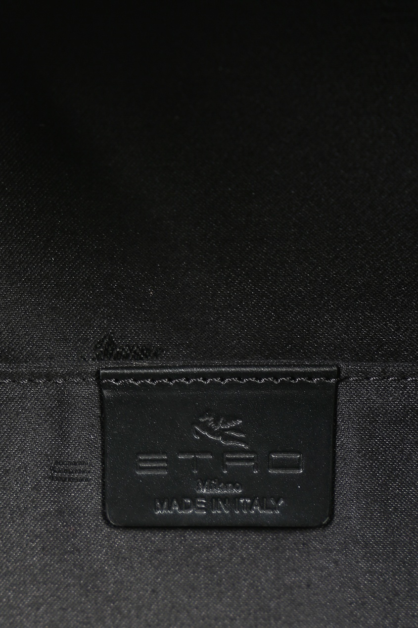 фото Черный рюкзак с узором Etro