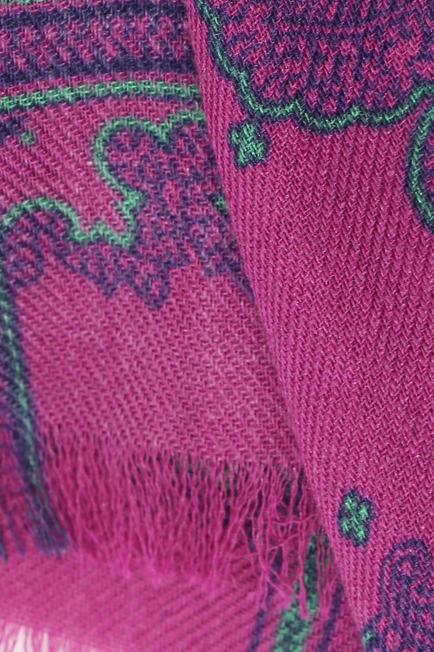 фото Фиолетово-оранжевый шарф с узором Etro