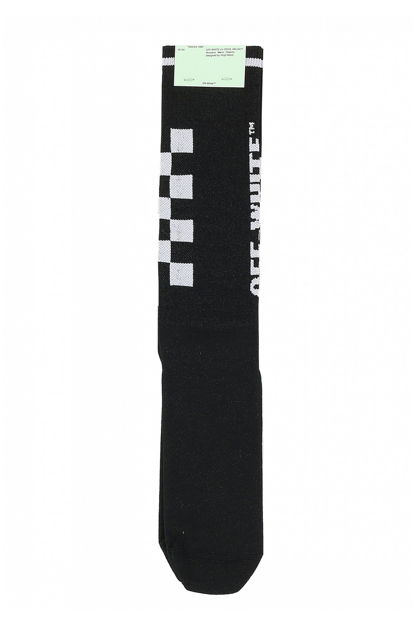 фото Черные носки с логотипом Off-white