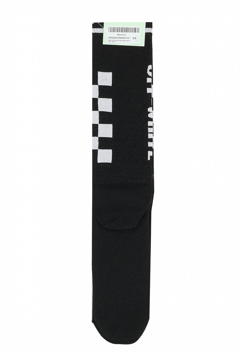 фото Черные носки с логотипом off-white