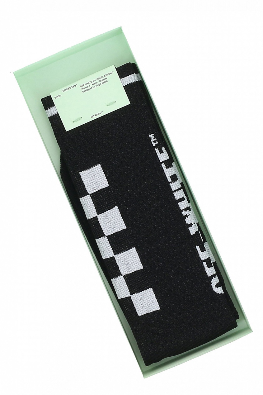 фото Черные носки с логотипом Off-white
