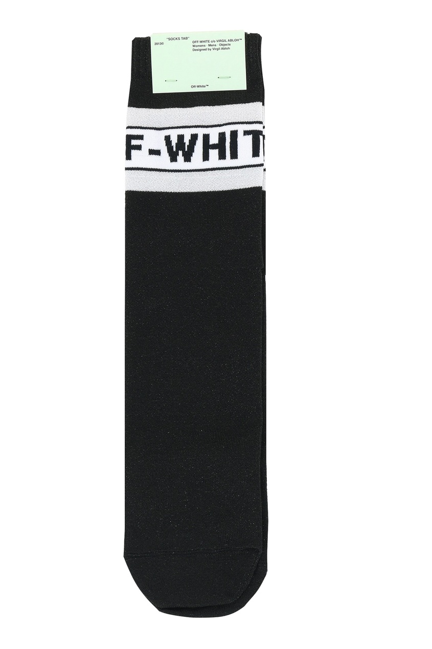 фото Черные носки с контрастной отделкой Off-white