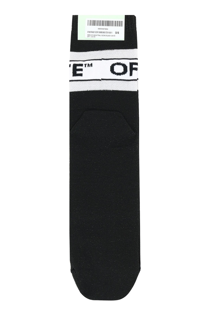 фото Черные носки с контрастной отделкой off-white