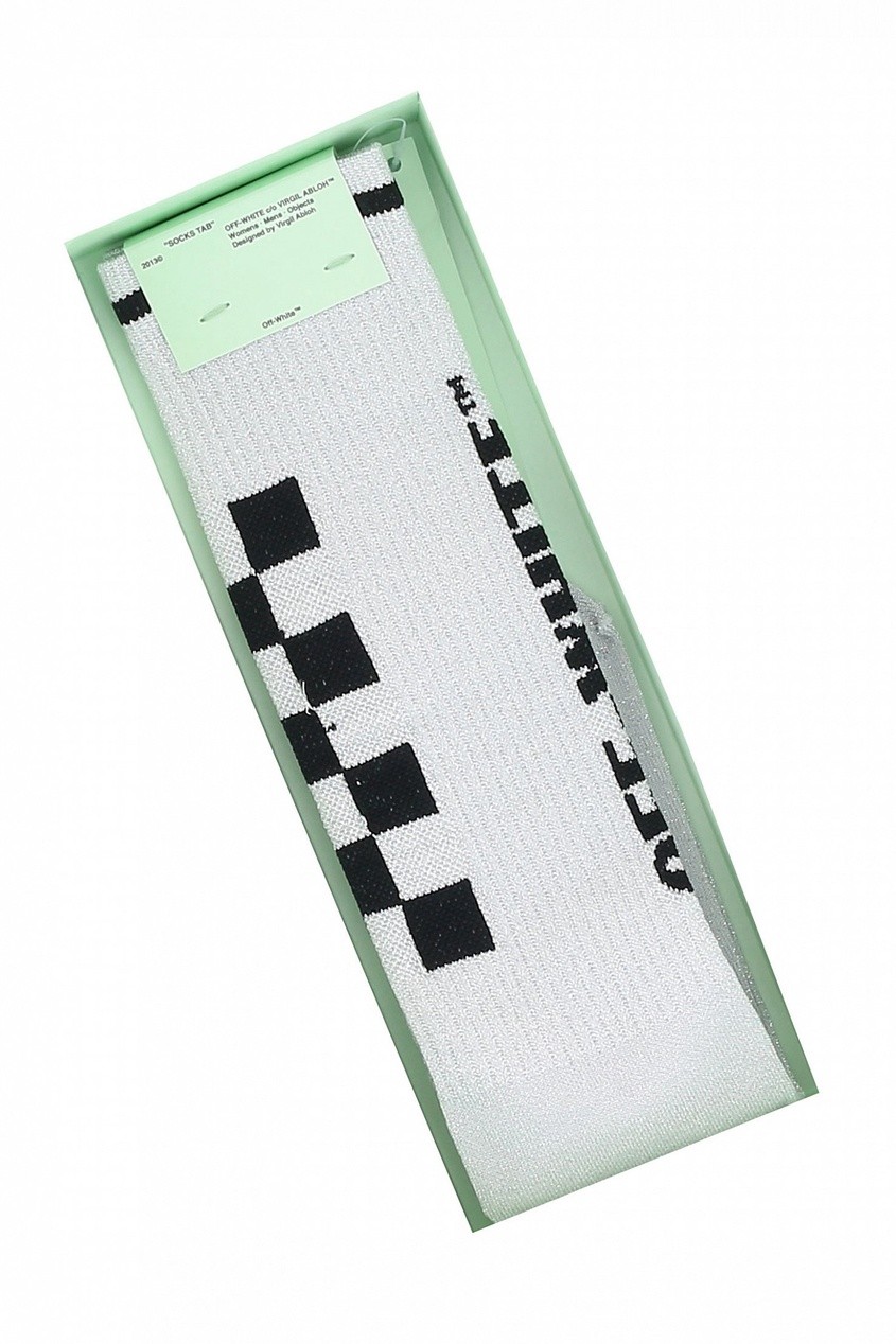 фото Белые носки с логотипом off-white