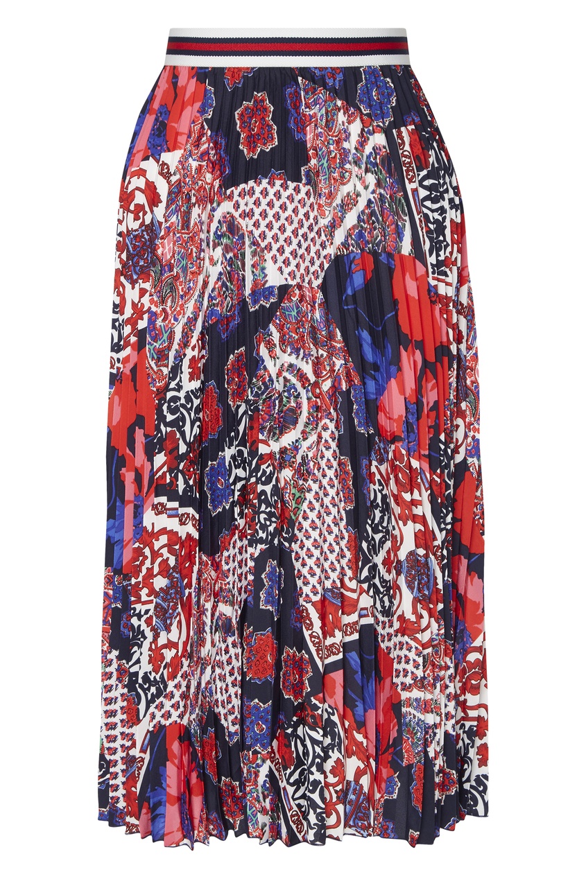 фото Плиссированная юбка с комбинированным принтом claudie pierlot