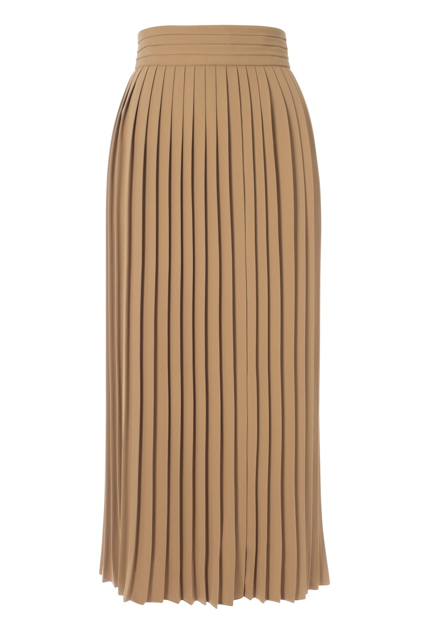 Плиссированная юбка-миди