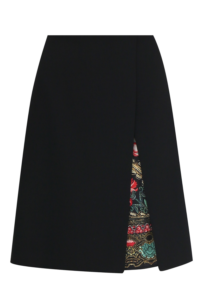 фото Черная юбка с комбинированной подкладкой Etro