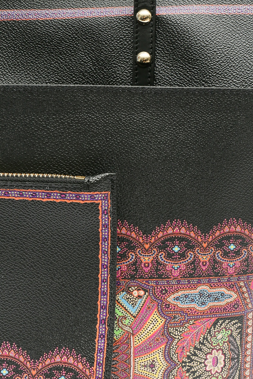 фото Черная сумка с орнаментами Etro
