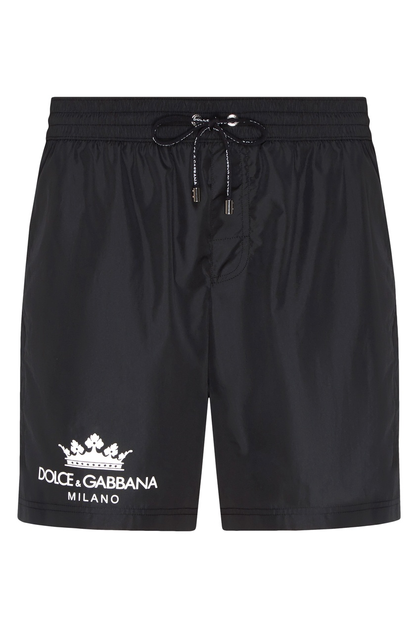 фото Черные шорты для плавания Dolce&gabbana