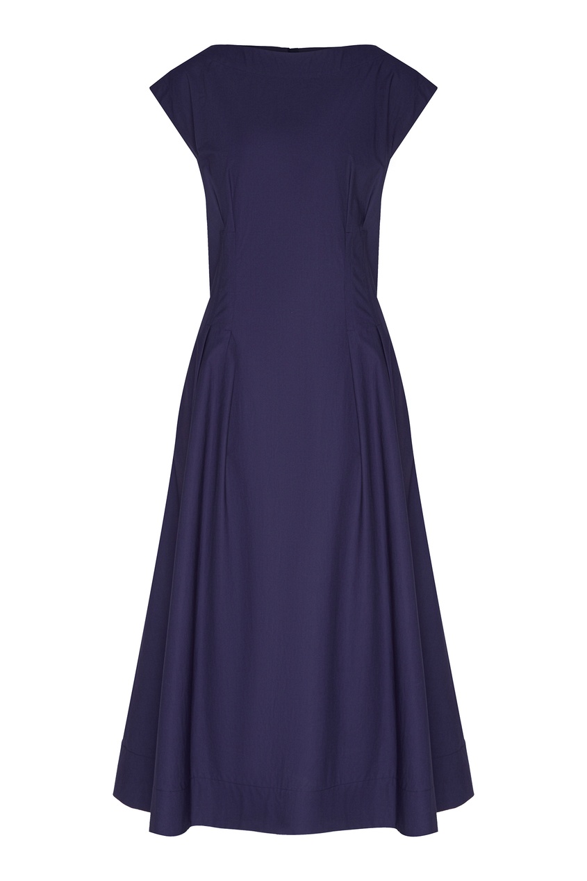 фото Короткое фиолетовое платье на молнии Escada