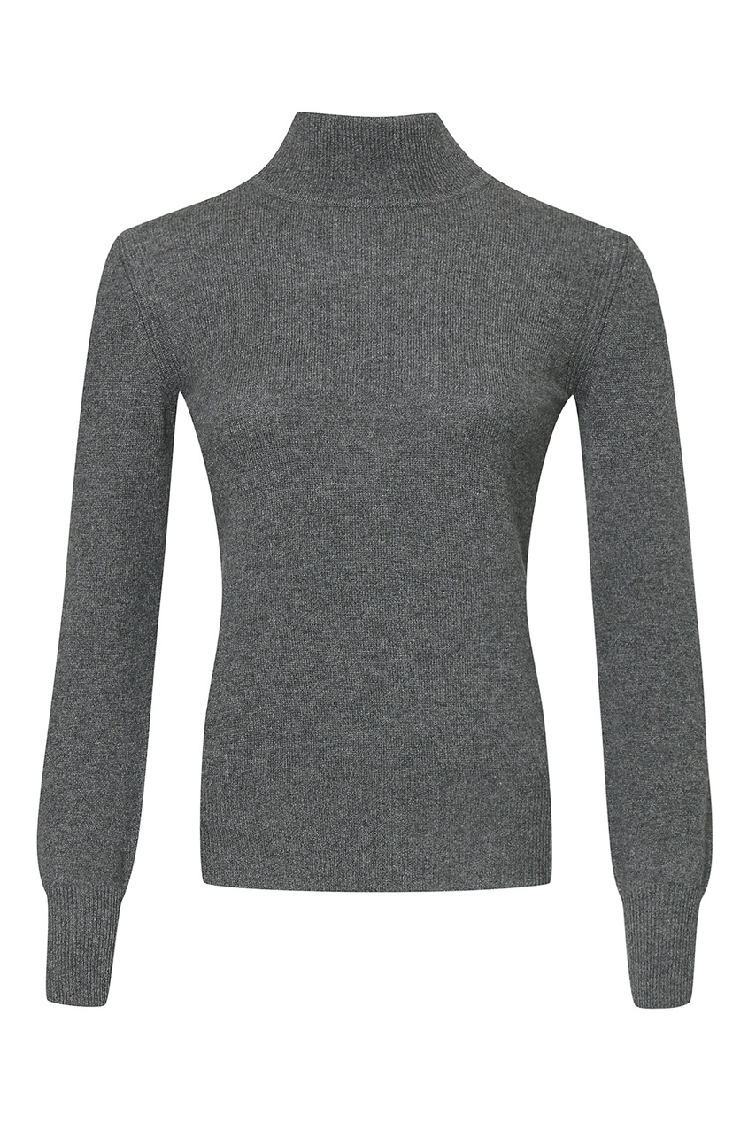 

Комбинированный серый свитер