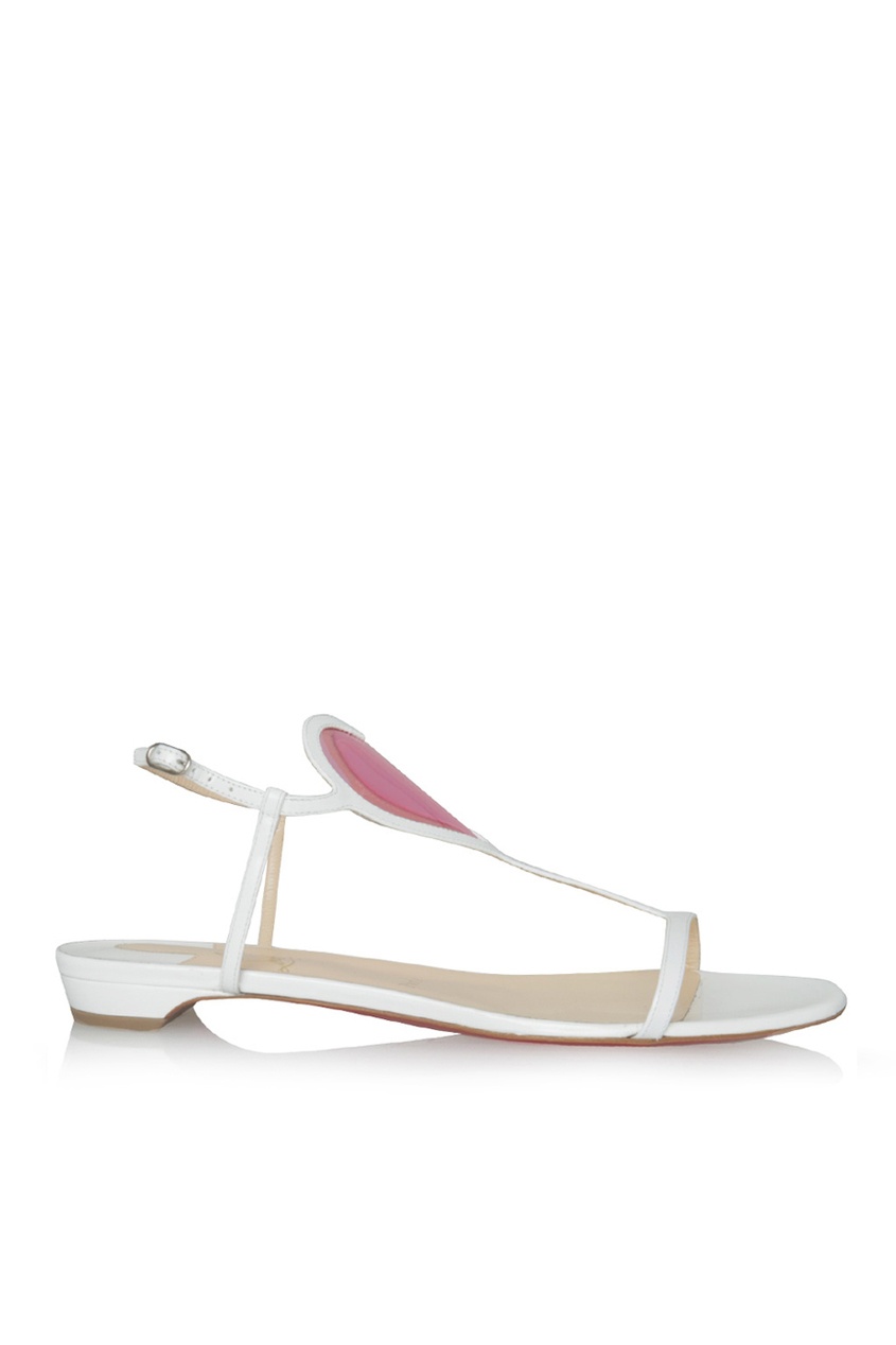

Кожаные сандалии Cora Flat Jazz, Белый, Кожаные сандалии Cora Flat Jazz