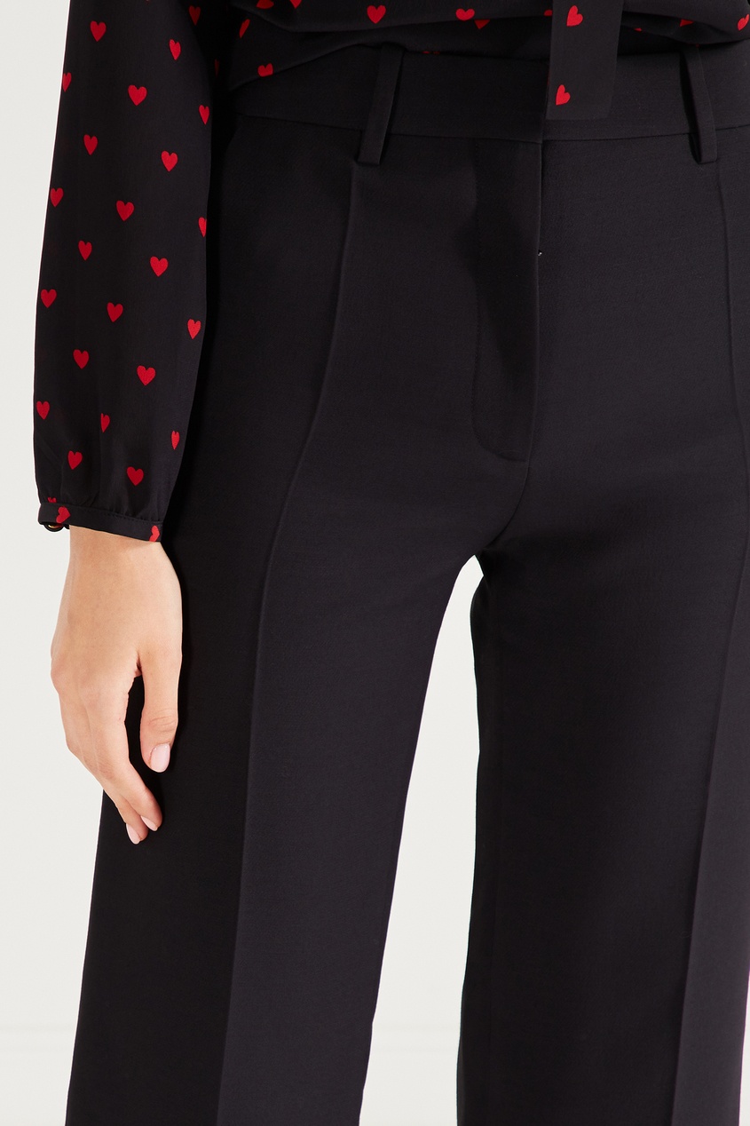 фото Черные брюки со стрелками valentino