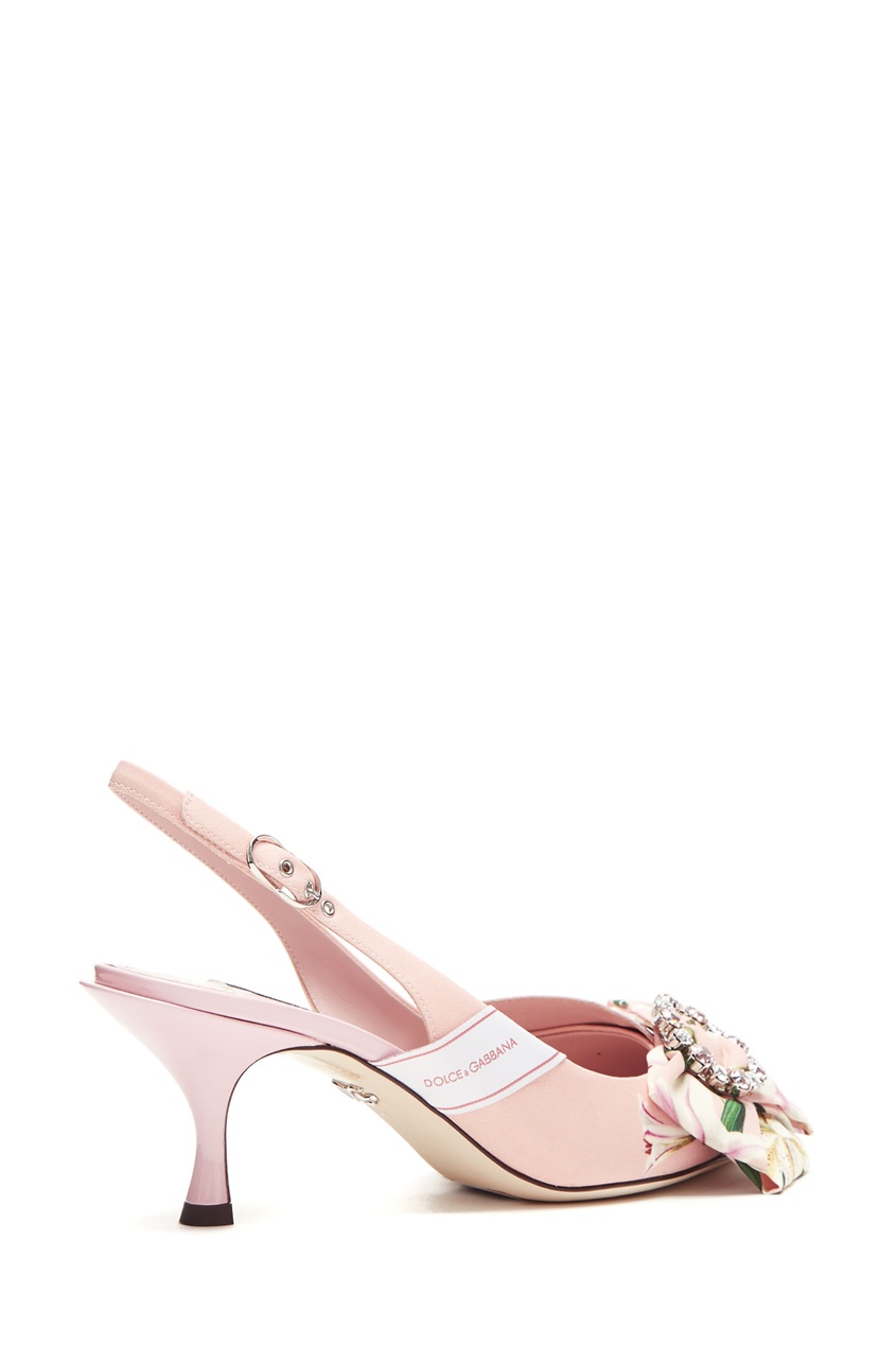 фото Розовые туфли с открытой пяткой dolce&gabbana