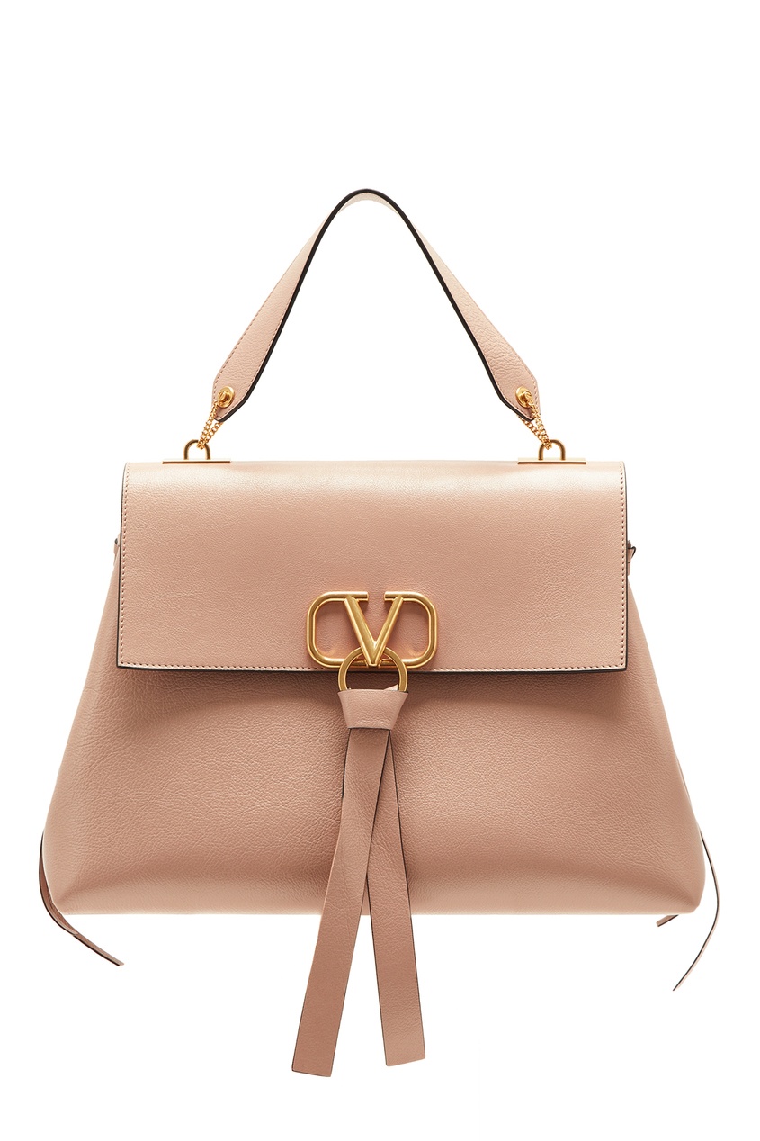 фото Бежевая кожаная сумка VRing Valentino