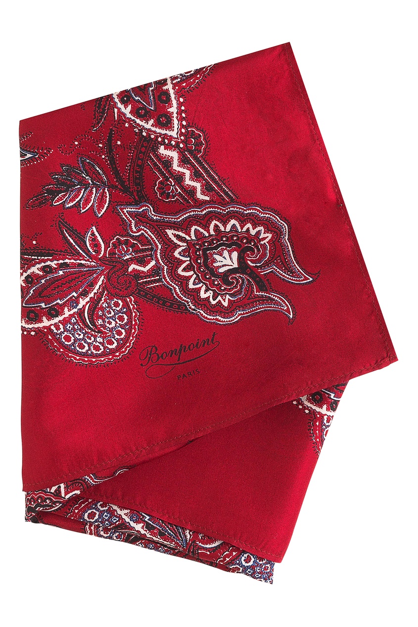 фото Красный платок с принтом Bonpoint
