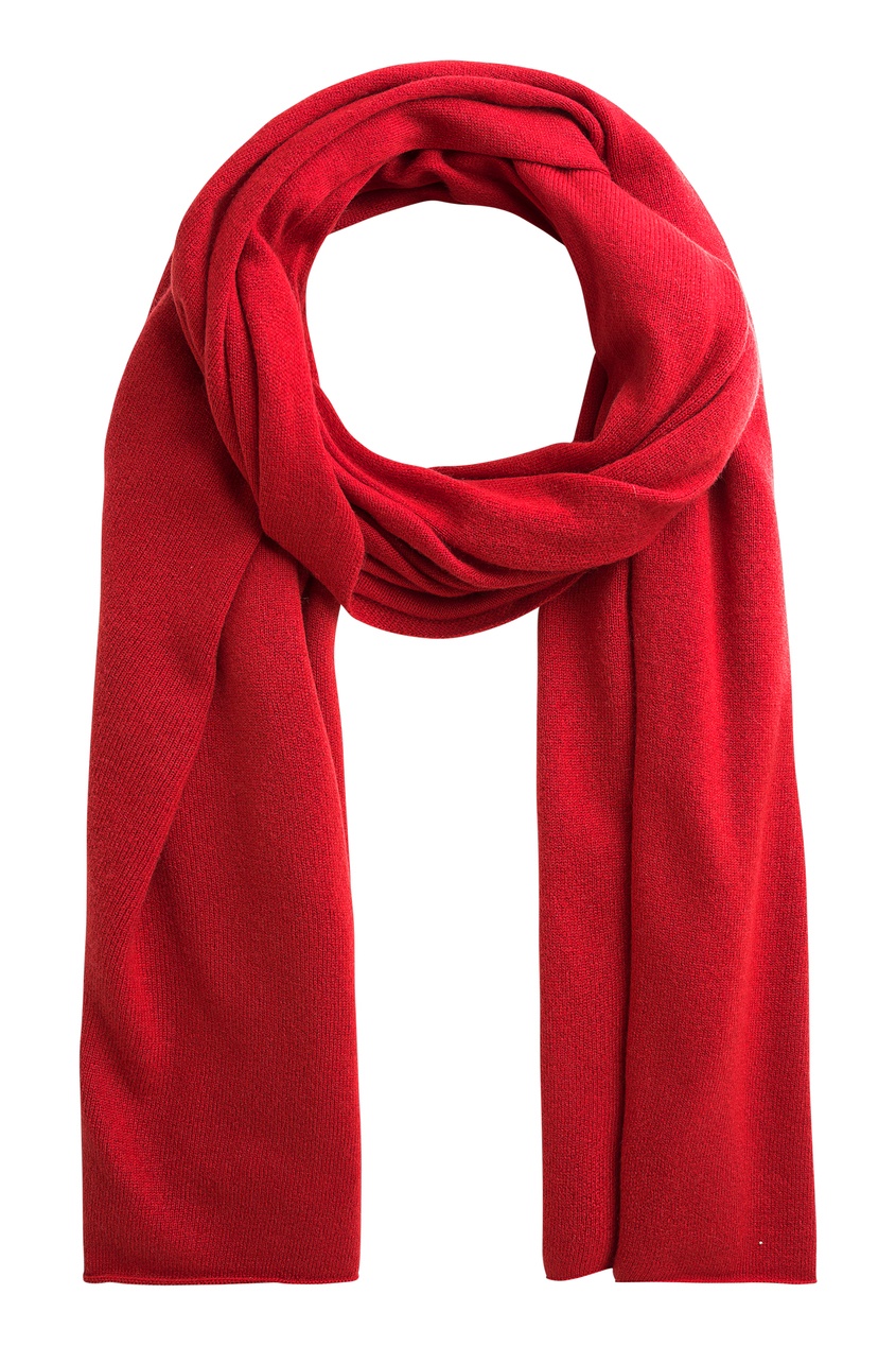 фото Вязаный шарф красного цвета Bonpoint