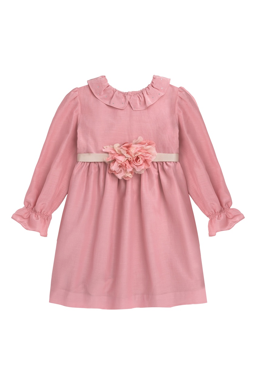 фото Розовое платье с цветами bonpoint