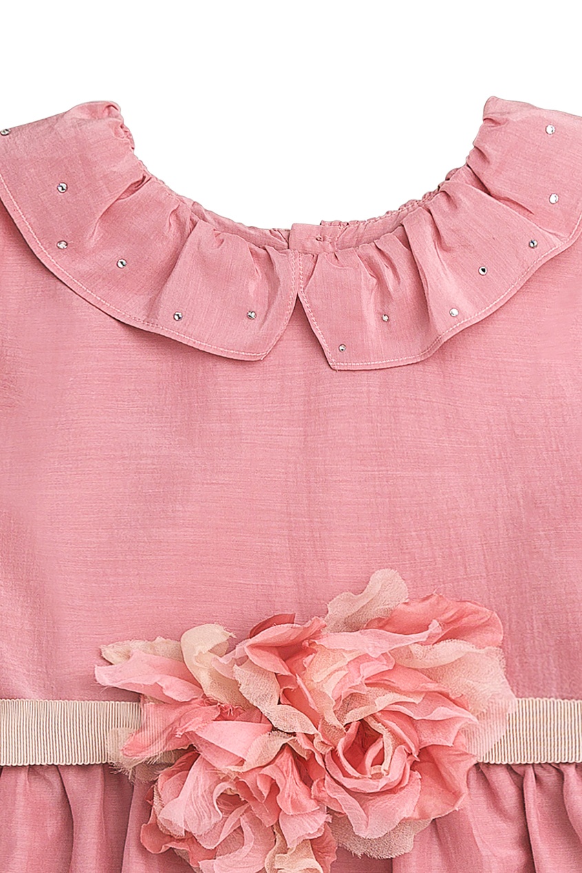 фото Розовое платье с цветами bonpoint
