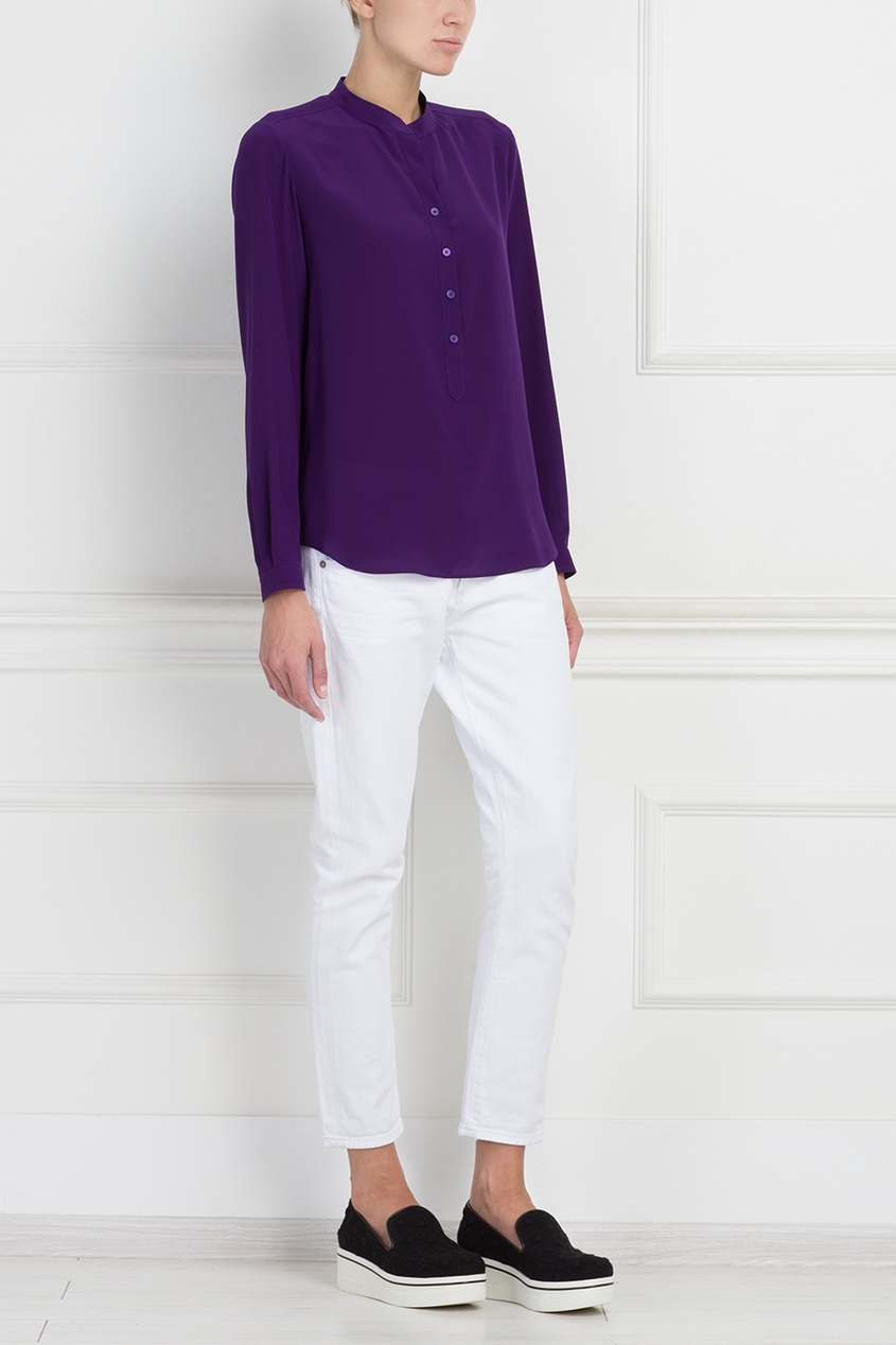 

Шелковый топ, Фиолетовый, Шелковый топ