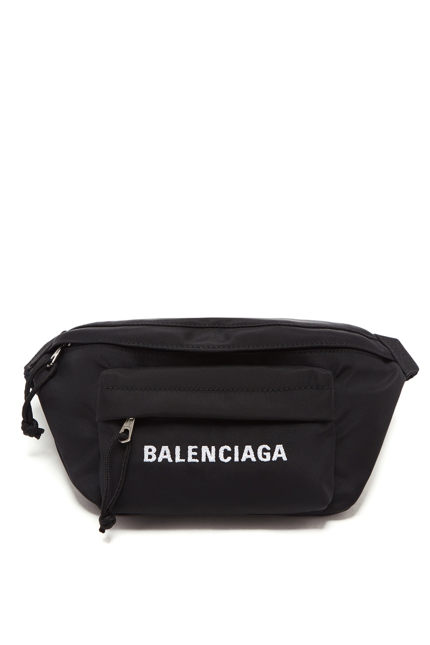 фото Черная сумка на пояс Explorer Balenciaga