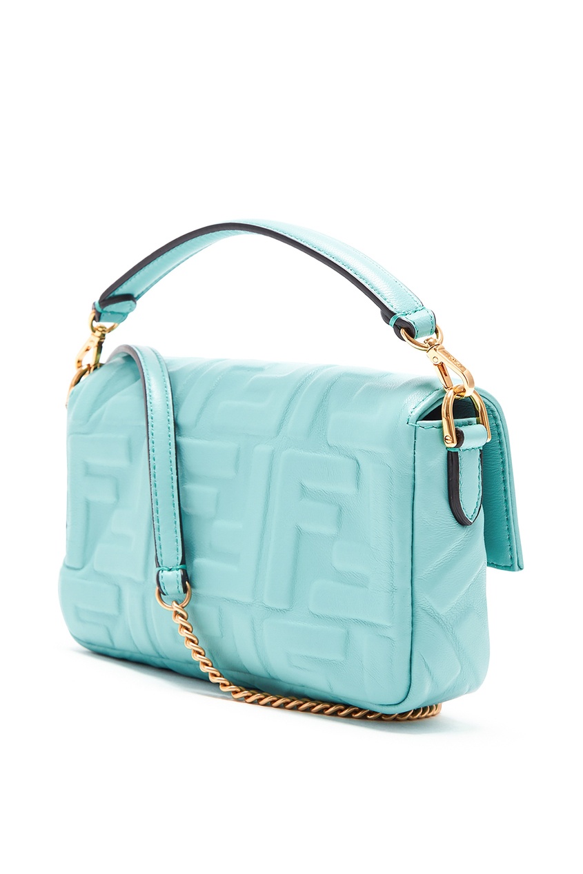 фото Голубая сумка Baguette с монограммами Fendi