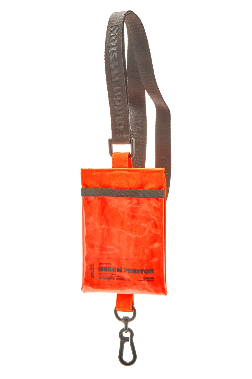фото Оранжевая сумка с длинным ремнем Heron preston