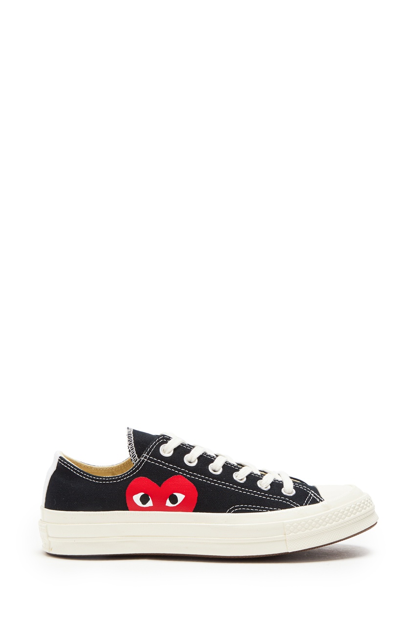 

Черные кеды с сердцем Comme des Garçons PLAY x Converse Chuck 70, Черный