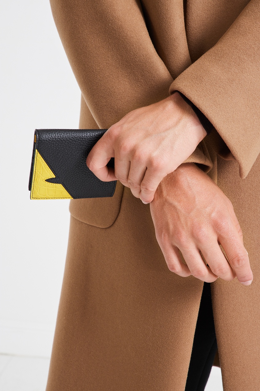 фото Складное портмоне с комбинированной отделкой Fendi