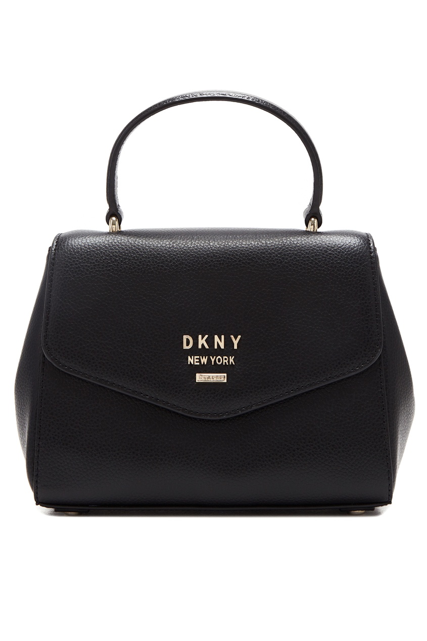 фото Черная сумка с логотипом Dkny