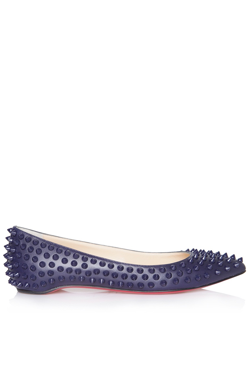 фото Кожаные балетки Pigalle Spikes Flat Christian louboutin