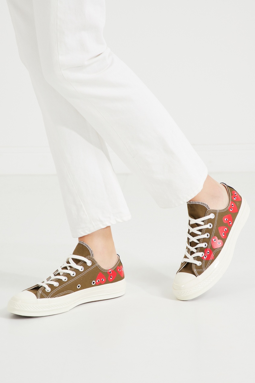 фото Высокие кеды comme des garçons play x converse chuck 70