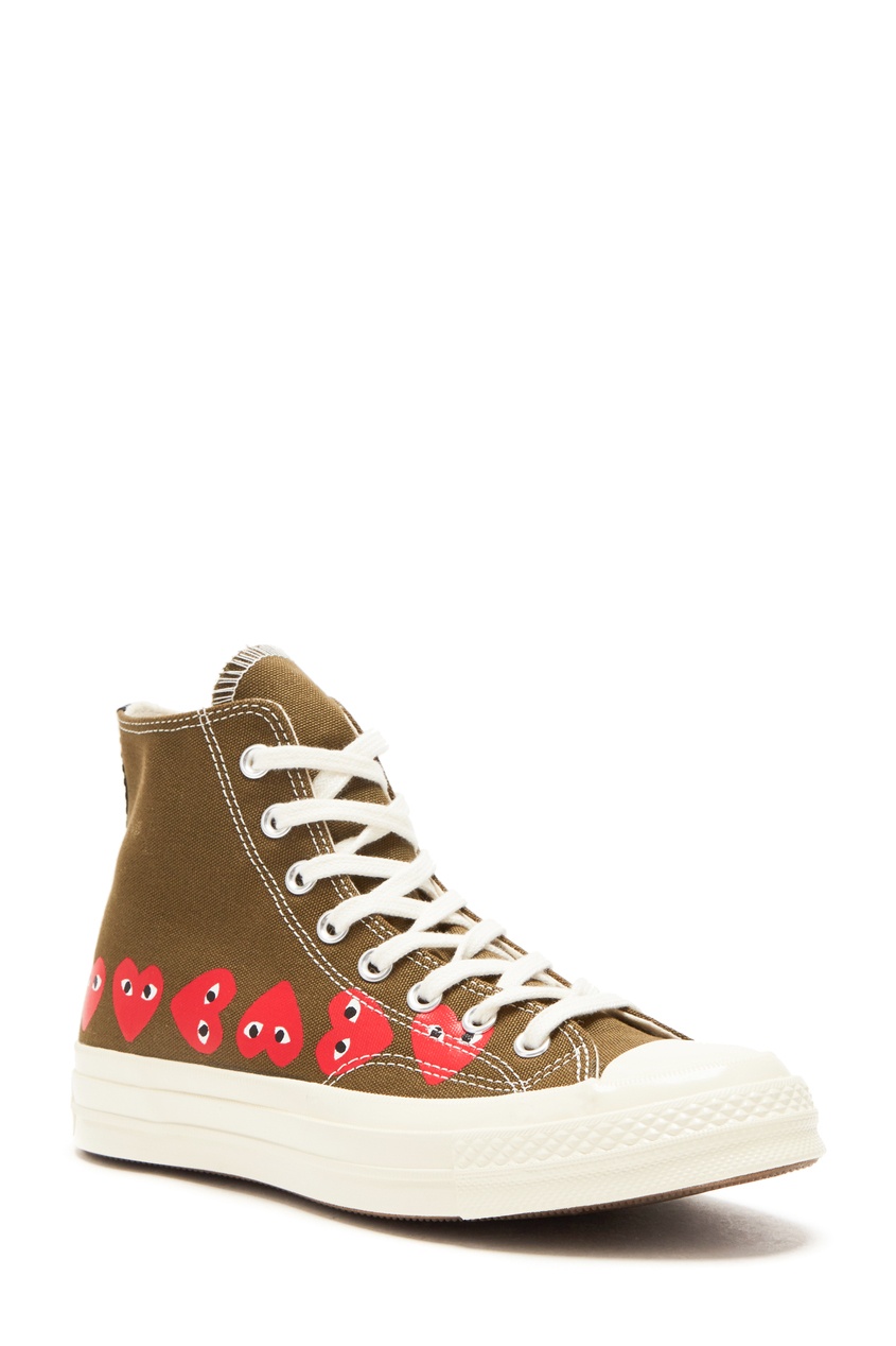 фото Высокие кеды comme des garçons play x converse chuck 70