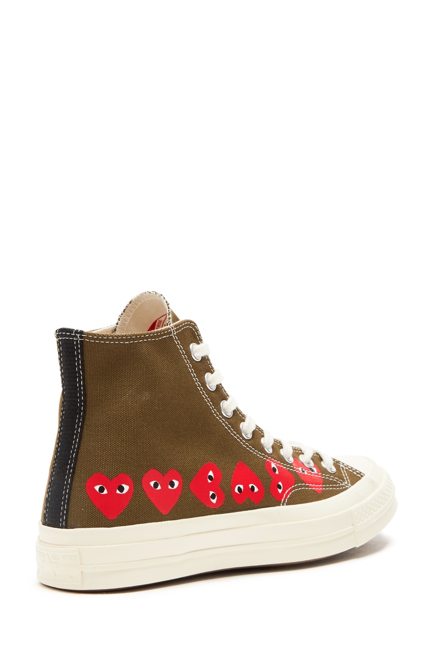 фото Высокие кеды comme des garçons play x converse chuck 70